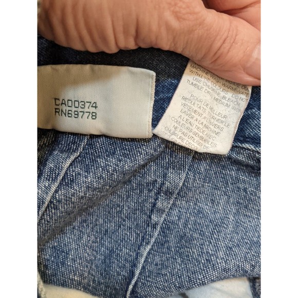 Juniors Northern Reflections Size 13/14 Capri Jeans Med Wash 32x17 High Rise - Picture 4 of 4